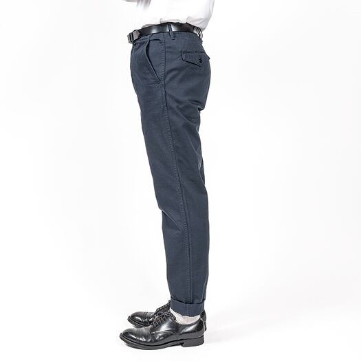 WORKERS(ワーカーズ)～Officer Trousers Slim, Type 2 8oz Light Chino Navy～