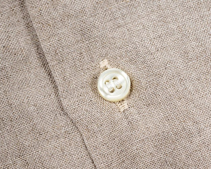 WORKERS(ワーカーズ)～Open Collar Shirt, Ecru Linen～