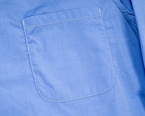 WORKERS(ワーカーズ)～Open Collar Shirt, Blue Broadcloth～