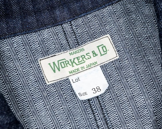 WORKERS(ワーカーズ)～Lounge Jacket, Indigo Herringbone～