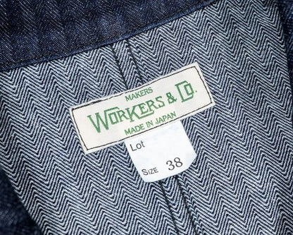 WORKERS(ワーカーズ)～Lounge Jacket, Indigo Herringbone～