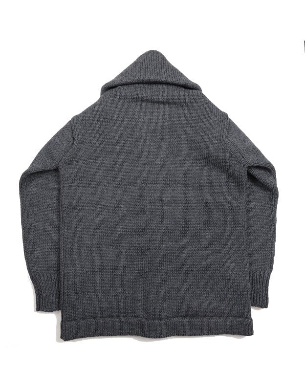 "TURNED DOWN COLLAR" SWEATER COAT