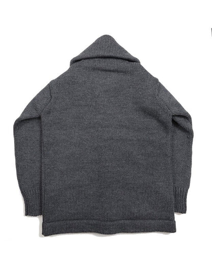 "TURNED DOWN COLLAR" SWEATER COAT