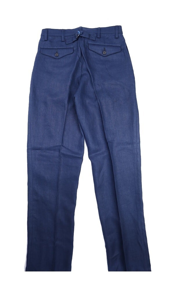 WORKERS(ワーカーズ)～IVY Trousers, French Linen Herringbone, Navy～