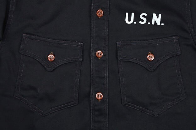 FREEWHEELERS(フリーホイーラーズ)～"Jolly Rogers CV17" U.S.NAVY UTILITY SHIRT～
