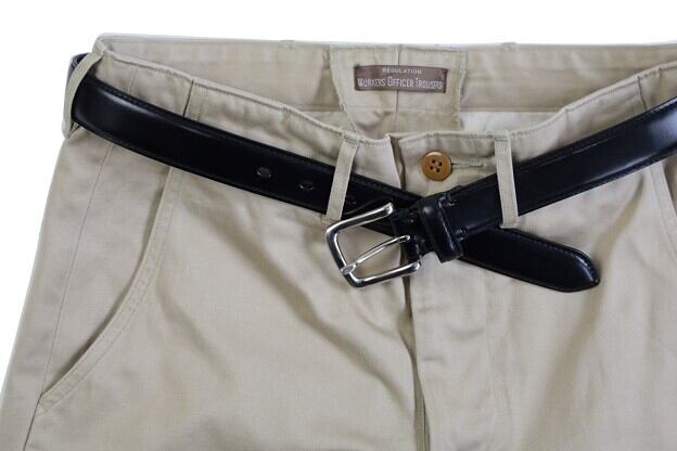 Vintage Works(ヴィンテージワークス) DH5729 ～30mm BRIDLE LEATHER BELT BLACK～