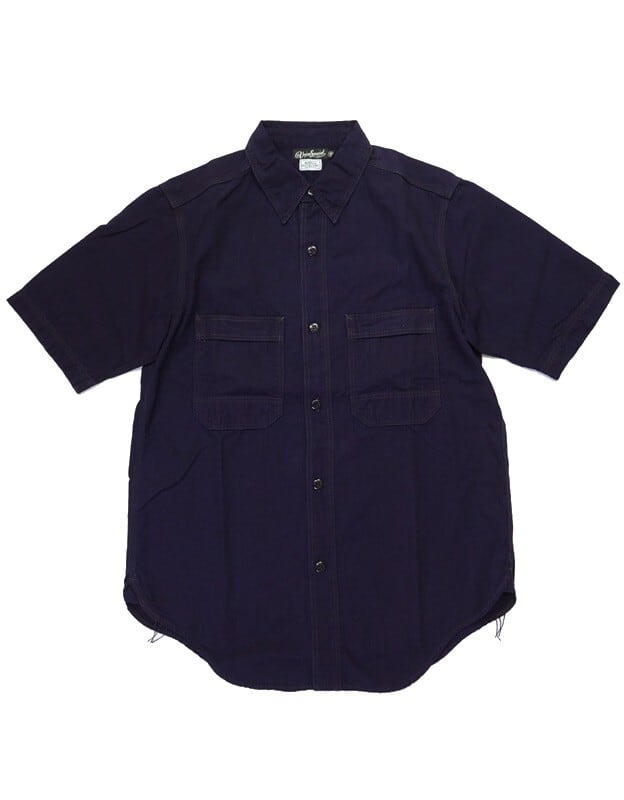 FREEWHEELERS(フリーホイーラーズ)～"Peace Valley" SHORT SLEEVE SHIRT NAVY～