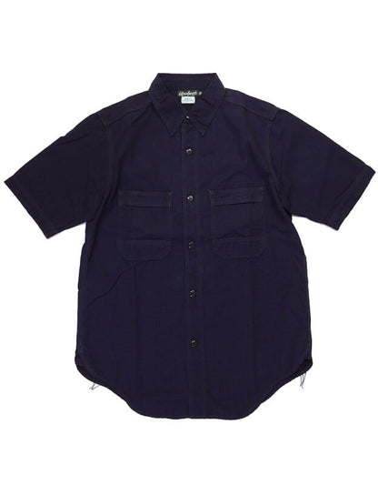 FREEWHEELERS(フリーホイーラーズ)～"Peace Valley" SHORT SLEEVE SHIRT NAVY～