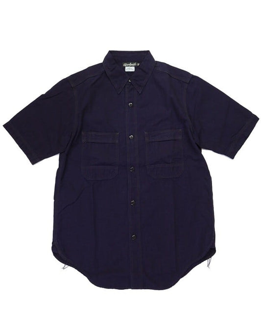 FREEWHEELERS(フリーホイーラーズ)～"Peace Valley" SHORT SLEEVE SHIRT NAVY～