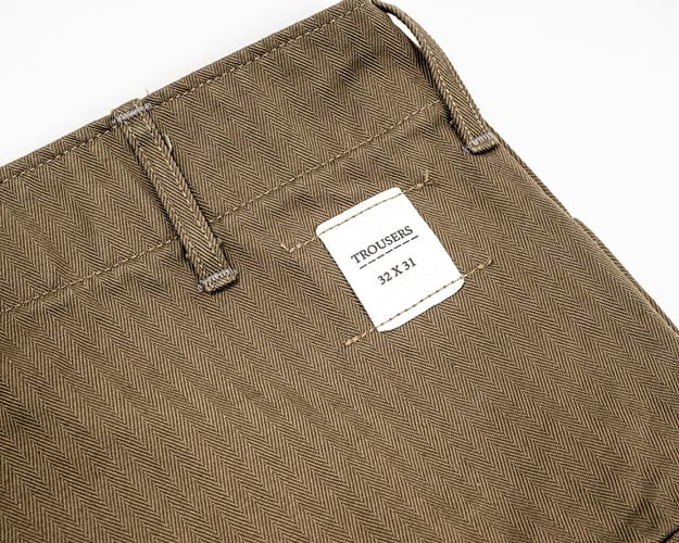 WORKERS(ワーカーズ)～M43 Trousers Mod, Khaki Herringbone～