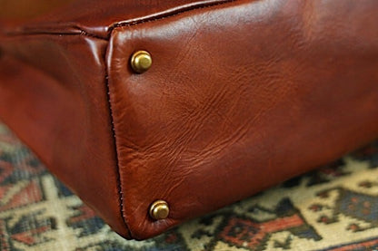 VASCO(ヴァスコ)～LEATHER SADDLE TOTE BAG CAMEL～