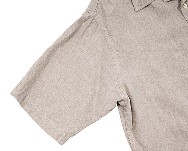 WORKERS(ワーカーズ)～Open Collar Shirt, Ecru Linen～