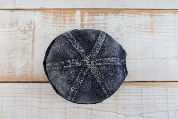 THE H.W.DOG & Co.(ドッグアンドコー)～WASH DENIM ROLL CAP BLACK～