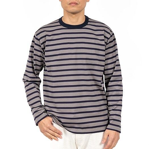 WORKERS(ワーカーズ)～Border T, Long Sleeve, Navy×Gray 2025SS～