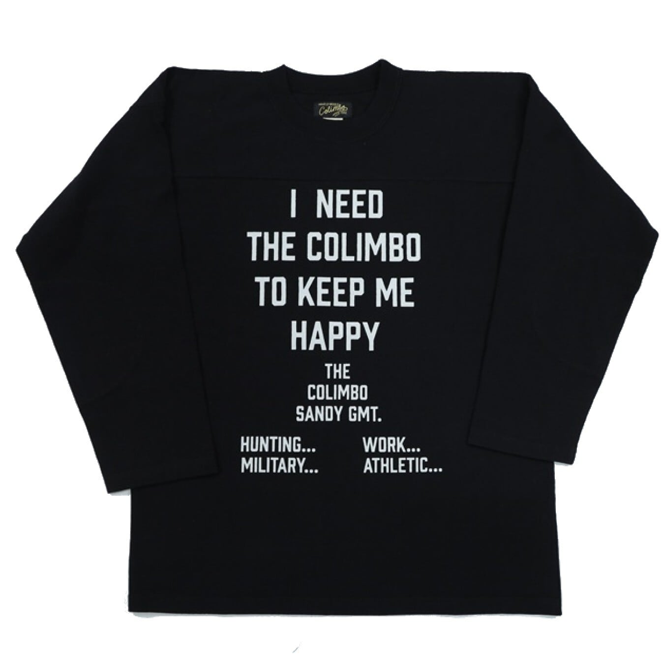 COLIMBO(コリンボ)～Yonkers Football Tee "HAPPINESS SLOGAN"～