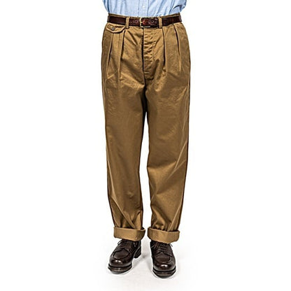 WORKERS(ワーカーズ)～Officer Trousers, 2 Tuck, USMC Khaki, 10 oz Chino～