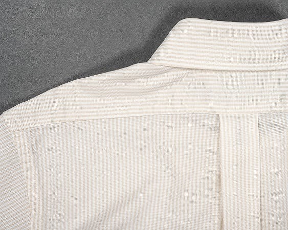 WORKERS(ワーカーズ)～Short Sleeve BD, Ecru Stripe Supima OX～