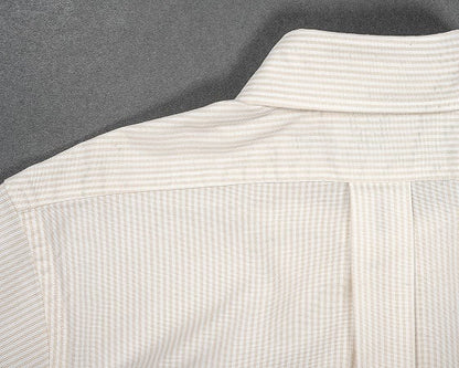 WORKERS(ワーカーズ)～Short Sleeve BD, Ecru Stripe Supima OX～