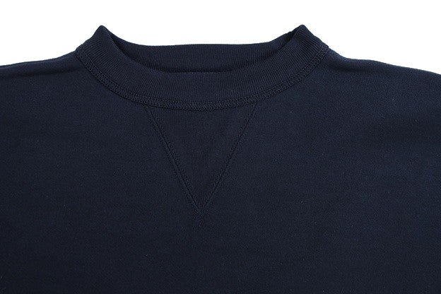 【FREEWHEELERS】"30s DOUBLE V SET-IN SLEEVE SWEAT SHIRT" JET NAVY
