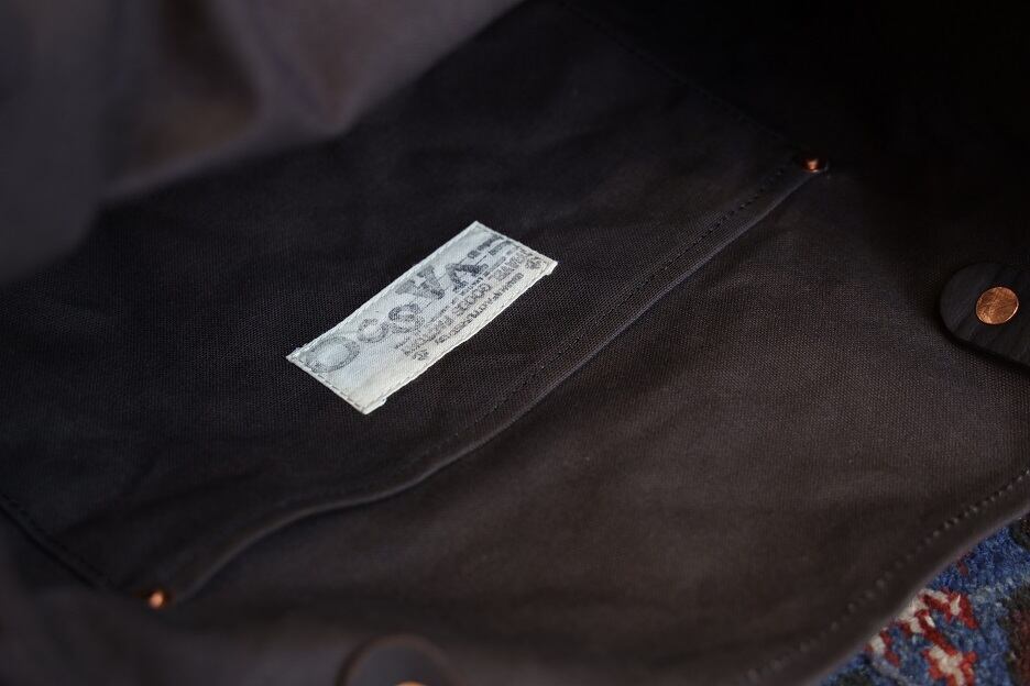VASCO(ヴァスコ)～CANVAS×LEATHER TRAVEL TOTE BAG BLACK～