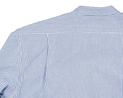WORKERS(ワーカーズ)～Band Collar Shirt, Supima OX, Stripe～