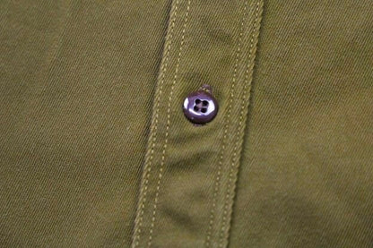 FREEWHEELERS(フリーホイーラーズ)～"TEUFELHUND" Gemsa WORK SHIRT KHAKI OLIVE～