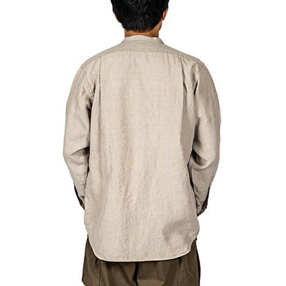 WORKERS(ワーカーズ)～Band Collar Shirt, Ecru Linen～