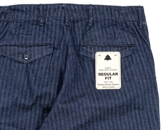 WORKERS(ワーカーズ)～Officer Trousers, Regular, Type 2, Indigo Herringbone～