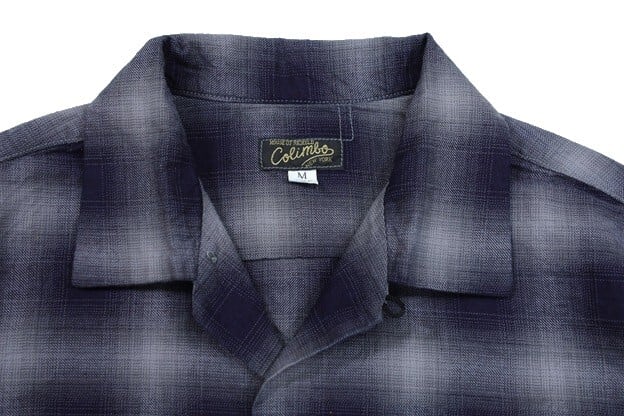 COLIMBO(コリンボ)～Modest Open Collar Shirt "Indigo Ombre Check"～