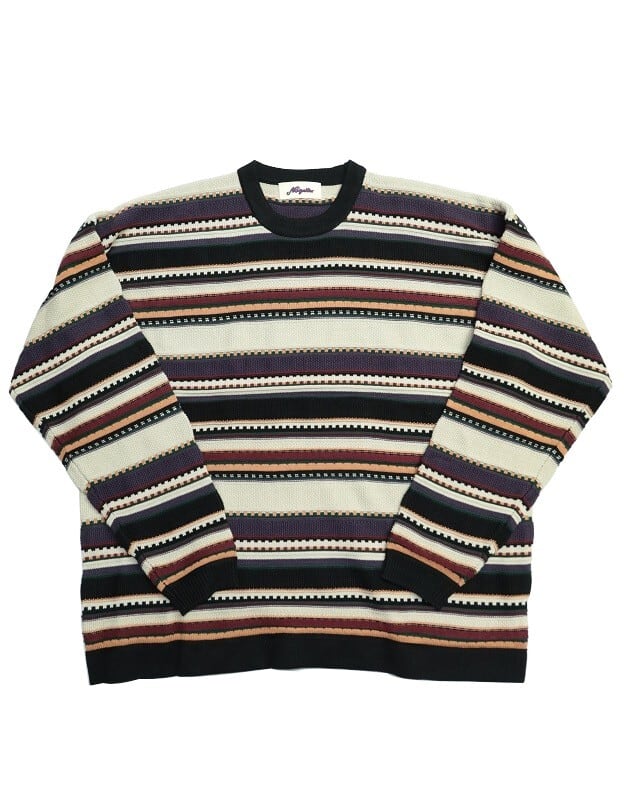 Nasngwam(ナスングワム)～90's BORDER KNIT BEIGE～