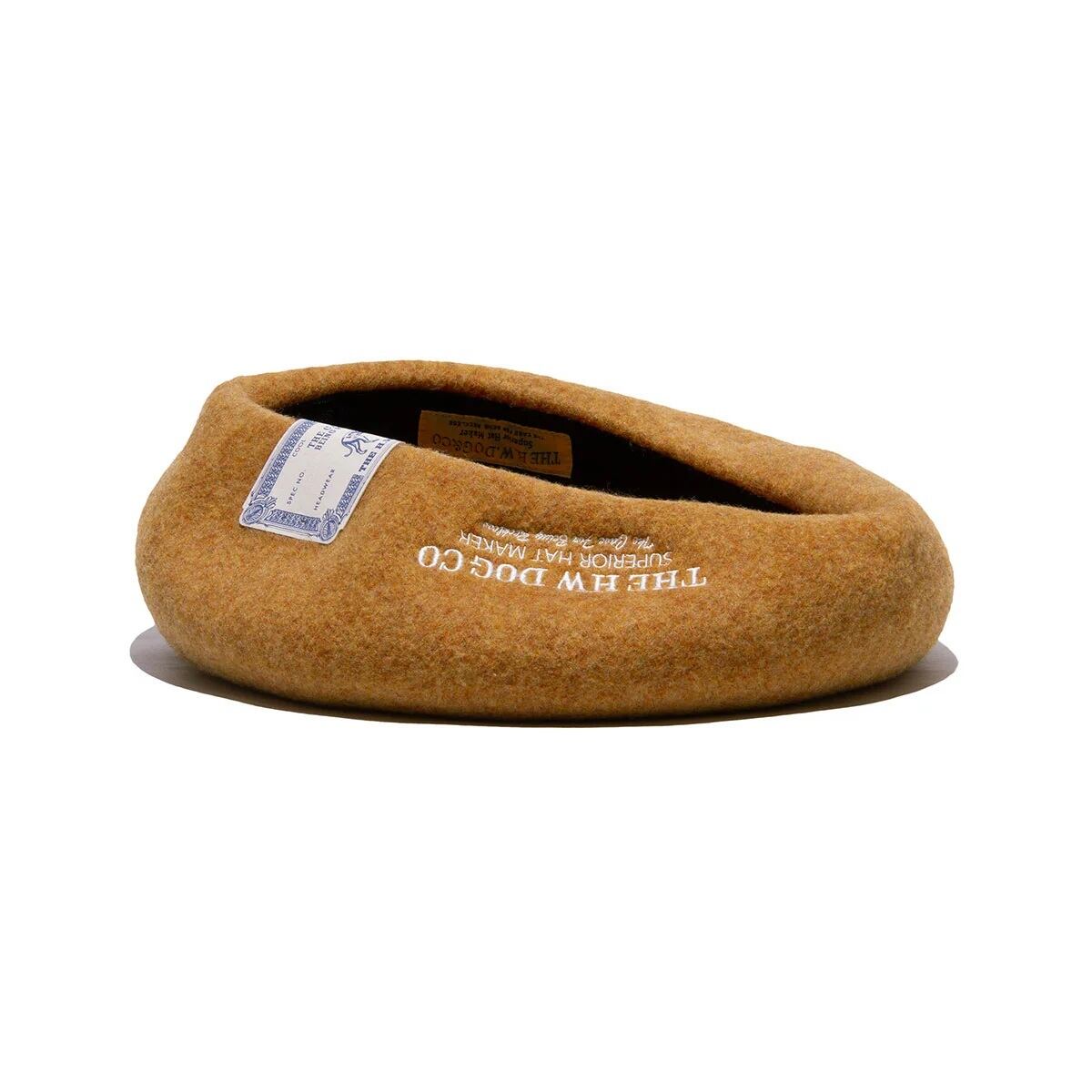 THE H.W.DOG & Co. (ドッグアンドコー) ～EMBROIDERY BIG BERET - Yellow gold～