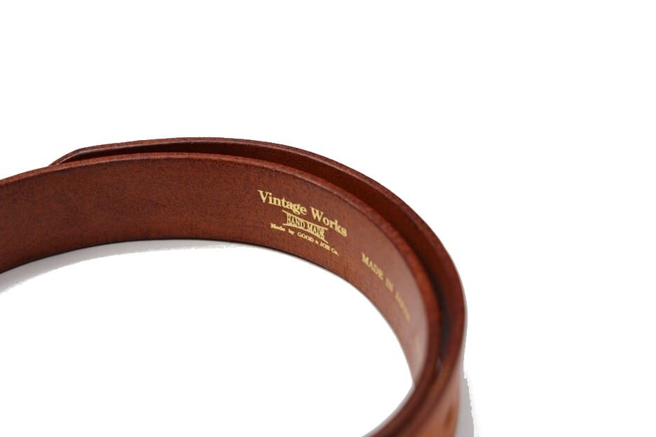 VINTAGE WORKS(ヴィンテージワークス)～(DH5536) 38mm "C"BUCKLE LEATHER BELT TAN～