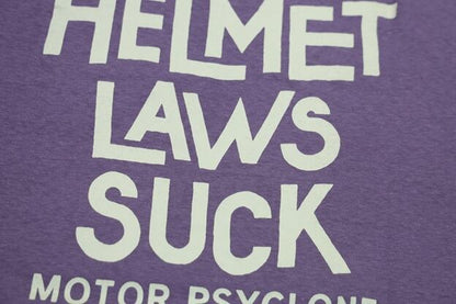 FREEWHEELERS(フリーホイーラーズ)～"HELMET LAWS SUCK" Short Sleeve Tee Navy～