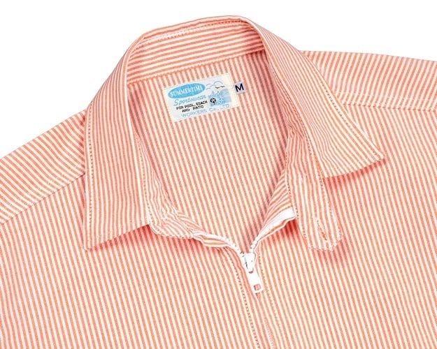 WORKERS(ワーカーズ)～Swing Top, Supima OX, Orange Stripe～
