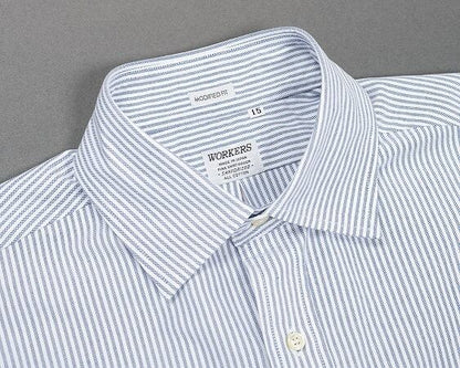 WORKERS(ワーカーズ)～Modified Wide Spread Shirt, Stripe Supima OX～