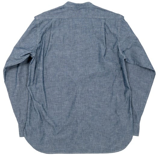 WORKERS(ワーカーズ)～Band Collar Shirt, Indigo Chambray～