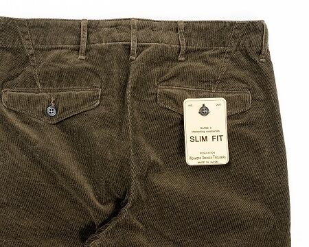 WORKERS(ワーカーズ)～Officer Trousers Slim, Type 3 Corduroy Dark Brown～