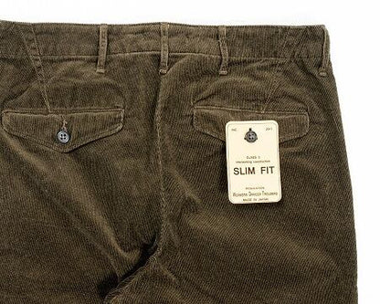 WORKERS(ワーカーズ)～Officer Trousers Slim, Type 3 Corduroy Dark Brown～