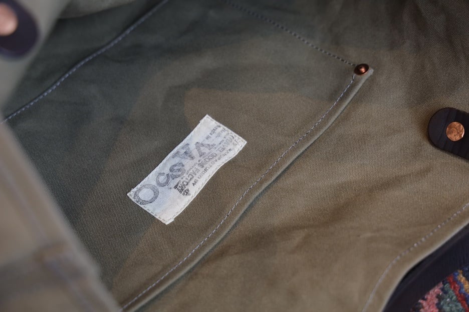 VASCO(ヴァスコ)～CANVAS×LEATHER TRAVEL TOTE BAG GRAY～