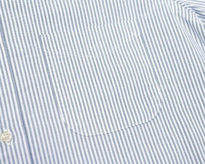 WORKERS(ワーカーズ)～Short Sleeve BD, Blue Stripe Supima OX～