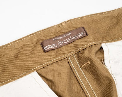 WORKERS(ワーカーズ)～Officer Trousers, Regular Fit, USMC Khaki, 10 oz Chino～