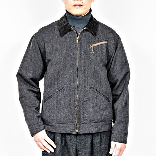 WORKERS(ワーカーズ)～”Blanket Lined Engineer Jacket" Wool Cotton Covert Cloth～