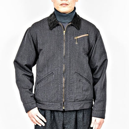 WORKERS(ワーカーズ)～”Blanket Lined Engineer Jacket" Wool Cotton Covert Cloth～
