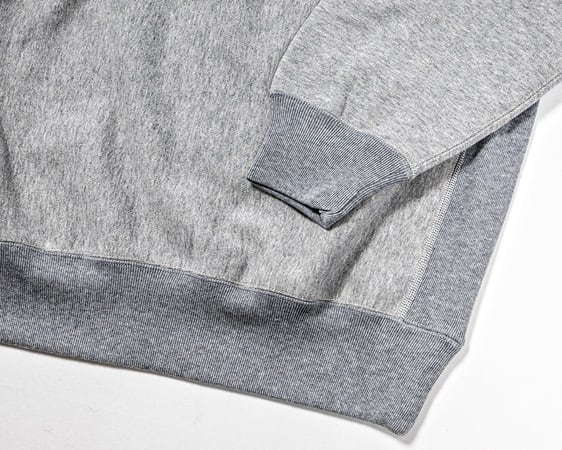 WORKERS(ワーカーズ) Trico Tag Sweat, Half Zip, Grey～