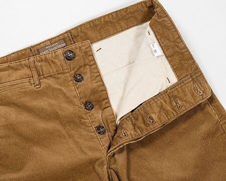 WORKERS(ワーカーズ)～Officer Trousers Slim, Type 3 Corduroy Light Brown～