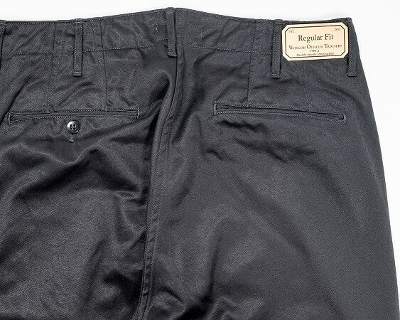 WORKERS(ワーカーズ)～Officer Trousers, Regular Fit, Type 2, Black Chino～