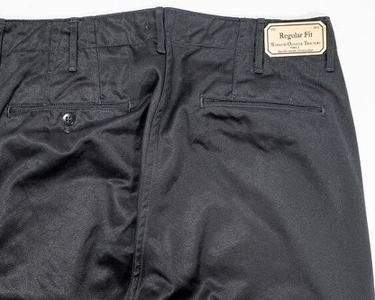WORKERS(ワーカーズ)～Officer Trousers, Regular Fit, Type 2, Black Chino～