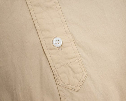 WORKERS(ワーカーズ)～Round Collar Shirt, Poplin, Beige～