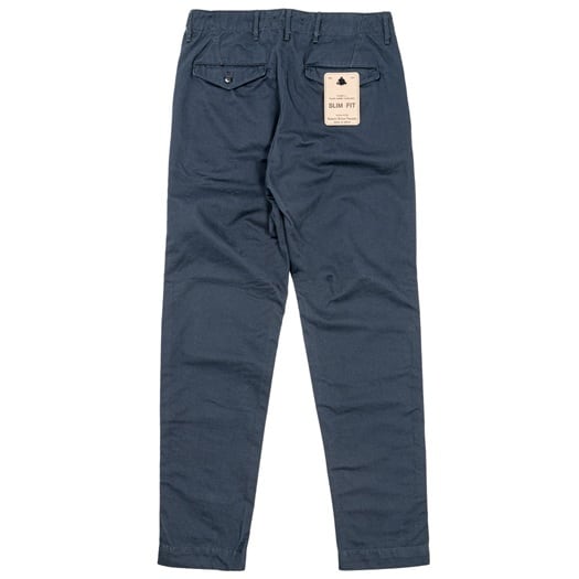 WORKERS(ワーカーズ)～Officer Trousers Slim, Type 2 8oz Light Chino Navy～
