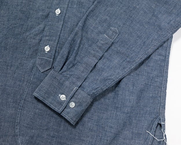 WORKERS(ワーカーズ)～Band Collar Shirt, Indigo Chambray～